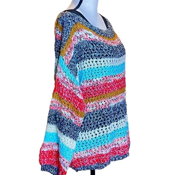 Bibi Striped Knit Crochet Slouchy Easy Fit Grannycore Boho
Sweater Small - Picture 3 of 6